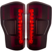 Ford Superduty F250/350/450/550 20-22 (Replaces OEM LED Style Tail Lights with BLIS Blind Spot Warning System) OLED TAIL LIGHTS - Dark Red Smoked Lens