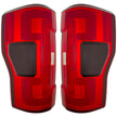 Ford Superduty F250/350/450/550 20-22 (Replaces OEM LED Style Tail Lights with BLIS Blind Spot Warning System) OLED TAIL LIGHTS - Red Lens