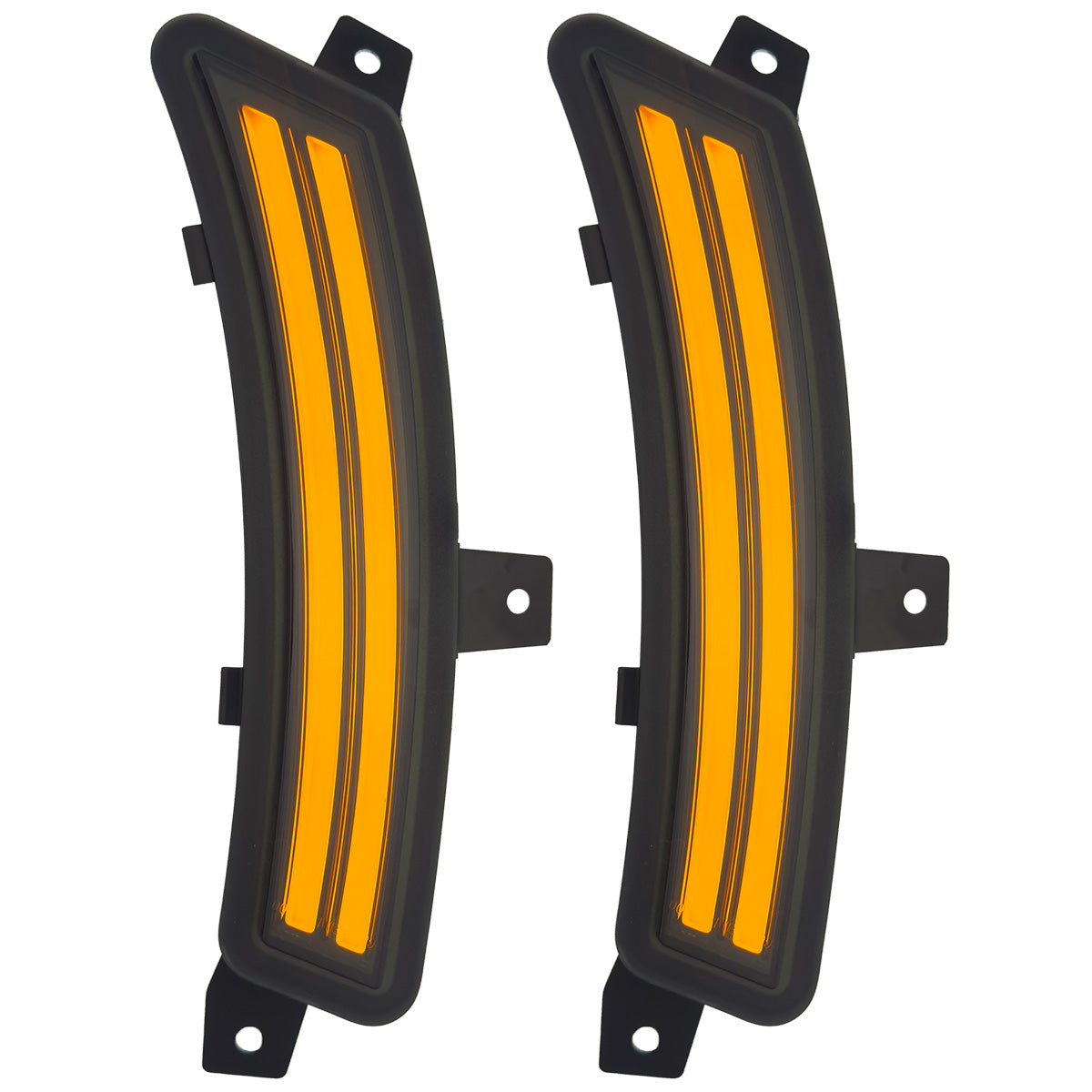 Cadillac 25-26 Escalade & Escalade IQ & GMC 25-26 Yukon/Yukon XL/Yukon Denali (5th GEN) & 25-26 Chevy Tahoe/Suburban (5th GEN) LED Front Fender Lens w AMBER LEDs - Smoked Lens - Image 5