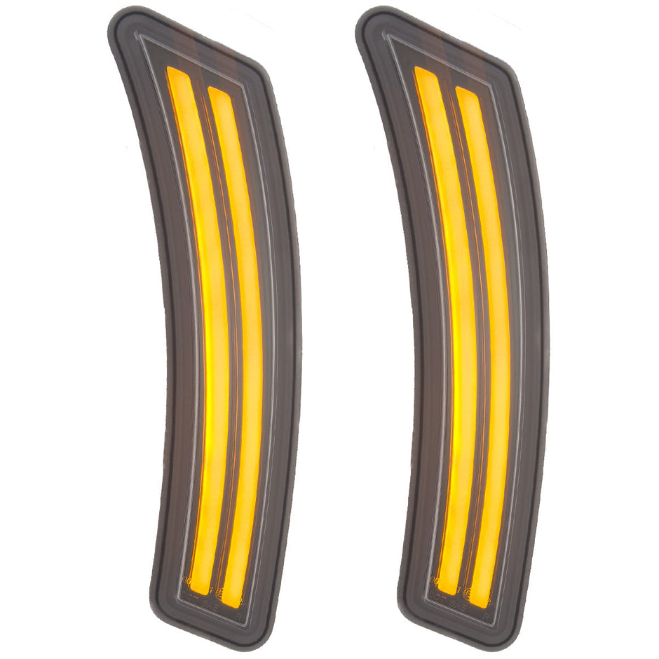 Cadillac 25-26 Escalade & Escalade IQ & GMC 25-26 Yukon/Yukon XL/Yukon Denali (5th GEN) & 25-26 Chevy Tahoe/Suburban (5th GEN) LED Front Fender Lens w AMBER LEDs - Clear Lens - Image 4