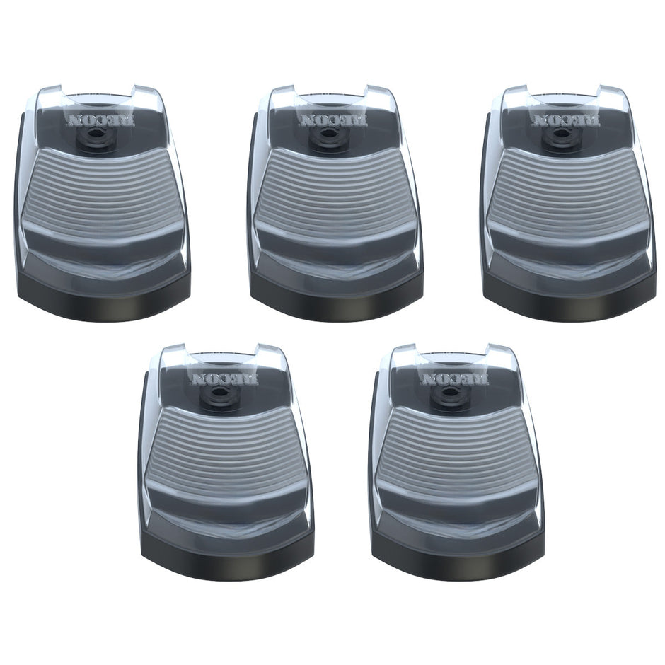 Ford 23-25 Superduty (5-Piece Set) Clear Cab Roof Light Lens with 2-Way Forward & Rear Facing AMBER ULTRA High-Power LEDs - ATTN: (Plug-N-Play Replacement for OEM Factory Installed Cab Roof Lights) - CLEAR - Image 3