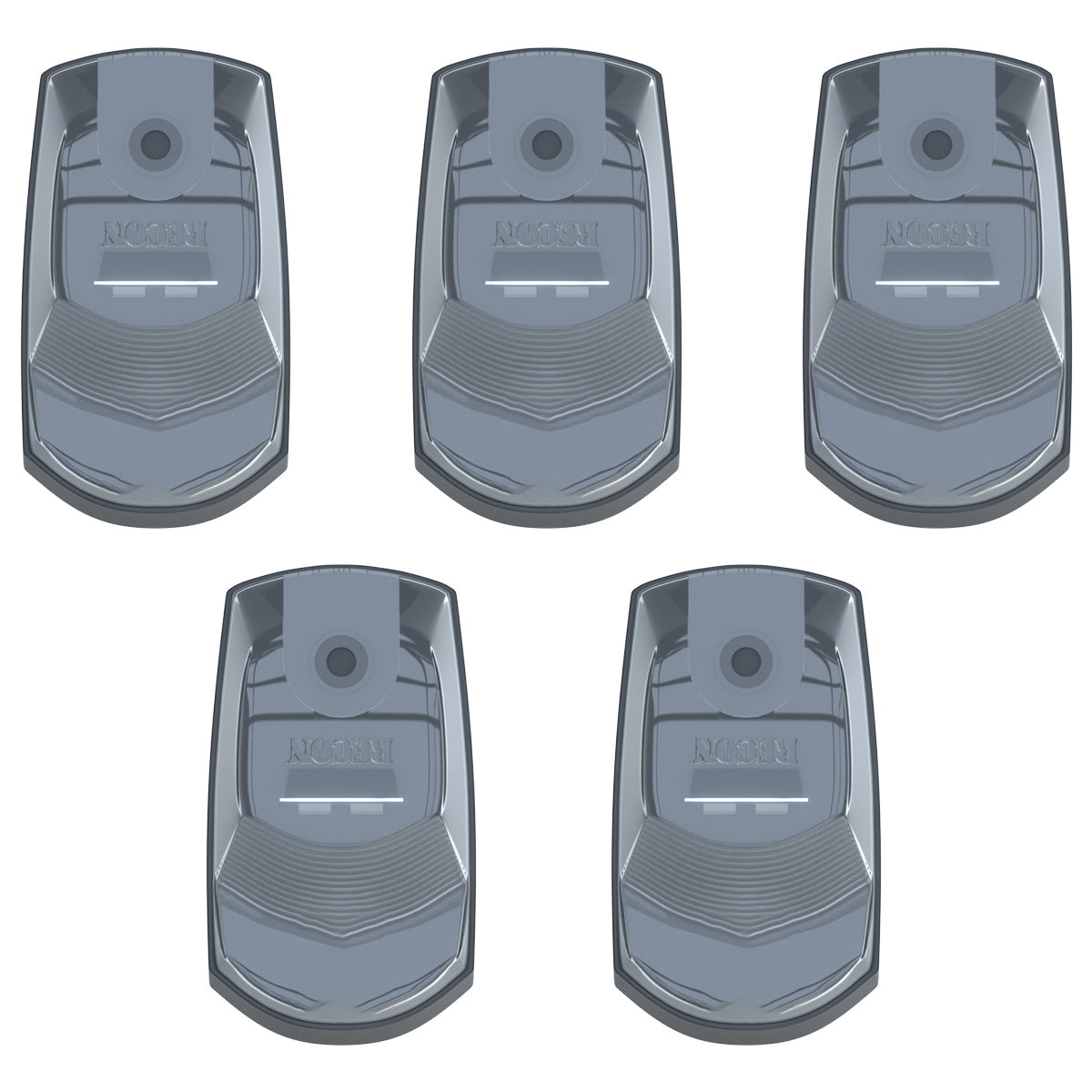 Ford 23-25 Superduty (5-Piece Set) Clear Cab Roof Light Lens with 2-Way Forward & Rear Facing AMBER ULTRA High-Power LEDs - ATTN: (Plug-N-Play Replacement for OEM Factory Installed Cab Roof Lights) - CLEAR - Image 2