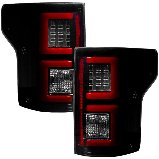 Ford F150 18-20 (Replaces OEM Halogen Style Tail Lights) OLED TAIL LIGHTS - Smoked Lens - Image 2