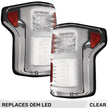 Ford F150 18-20 (Replaces OEM LED Style Tail Lights w/ Blind Spot Warning System) OLED TAIL LIGHTS - Clear Lens - Image 2