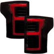 Ford F150 18-20 (Replaces OEM LED Style Tail Lights w/ Blind Spot Warning System) OLED TAIL LIGHTS - Red Smoked Lens