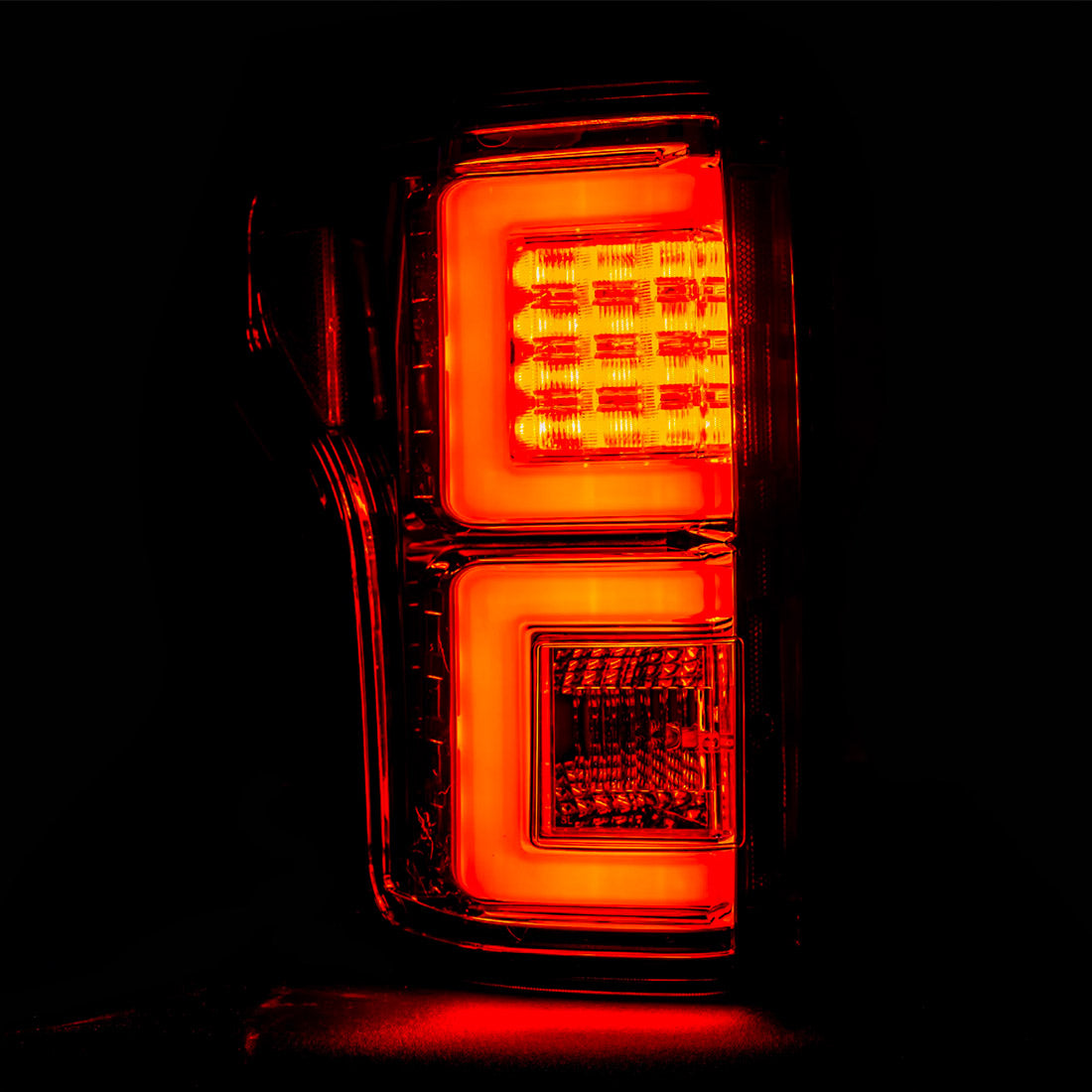 Ford F150 18-20 (Replaces OEM Halogen Style Tail Lights) OLED TAIL LIGHTS - Red Lens - Image 4