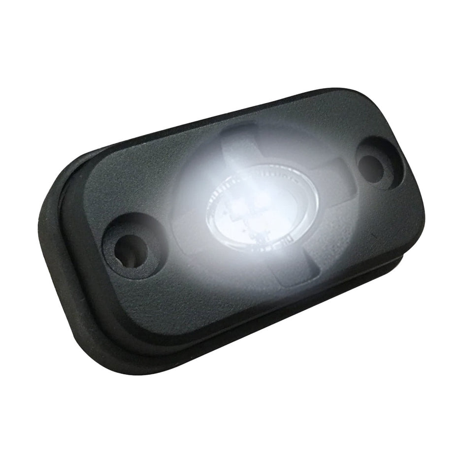 Under Body / Wheel Well Mounted Rectangular Ultra High Power 15-Watt 1600-Lumen CREE LEDs IP67 Waterproof (Includes Wiring Hardware & Gaskets for 8pc Kit - Dimensions: L x H x D = 3.0