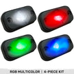 Under Body / Wheel Well Mounted Rectangular Ultra High Power 15-Watt 1600-Lumen CREE LEDs IP67 Waterproof (Includes Wiring Hardware & Gaskets for 4pc Kit - Dimensions: L x H x D = 3.0