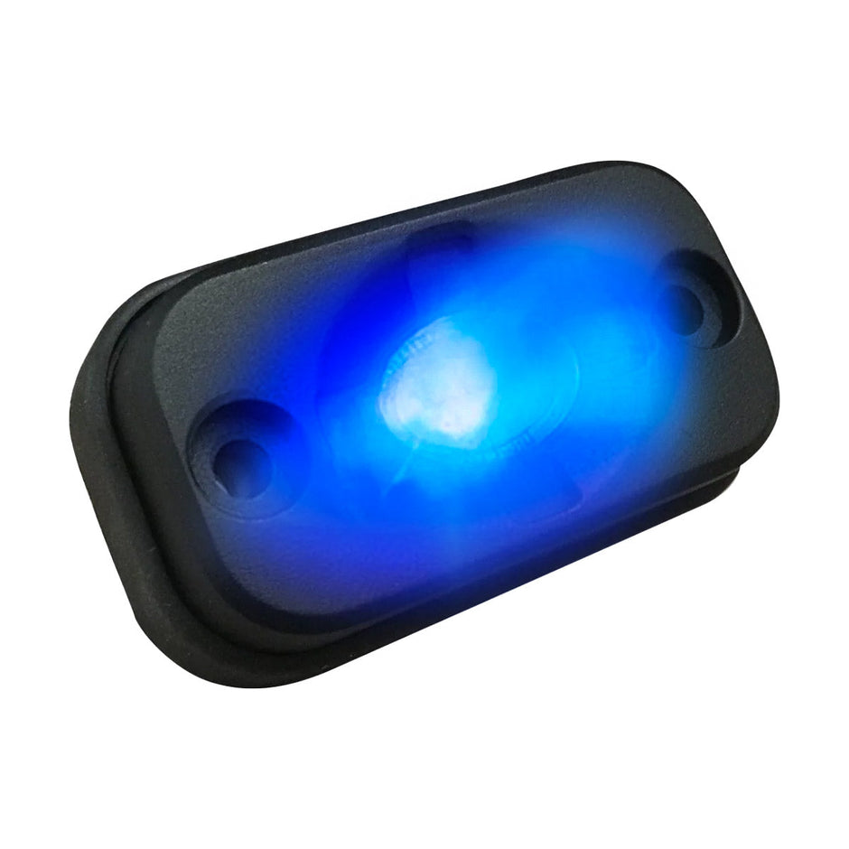 Under Body / Wheel Well Mounted Rectangular Ultra High Power 15-Watt 1600-Lumen CREE LEDs IP67 Waterproof (Includes Wiring Hardware & Gaskets for 4pc Kit - Dimensions: L x H x D = 3.0