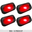 Under Body / Wheel Well Mounted Rectangular Ultra High Power 15-Watt 1600-Lumen CREE LEDs IP67 Waterproof (Includes Wiring Hardware & Gaskets for 4pc Kit - Dimensions: L x H x D = 3.0