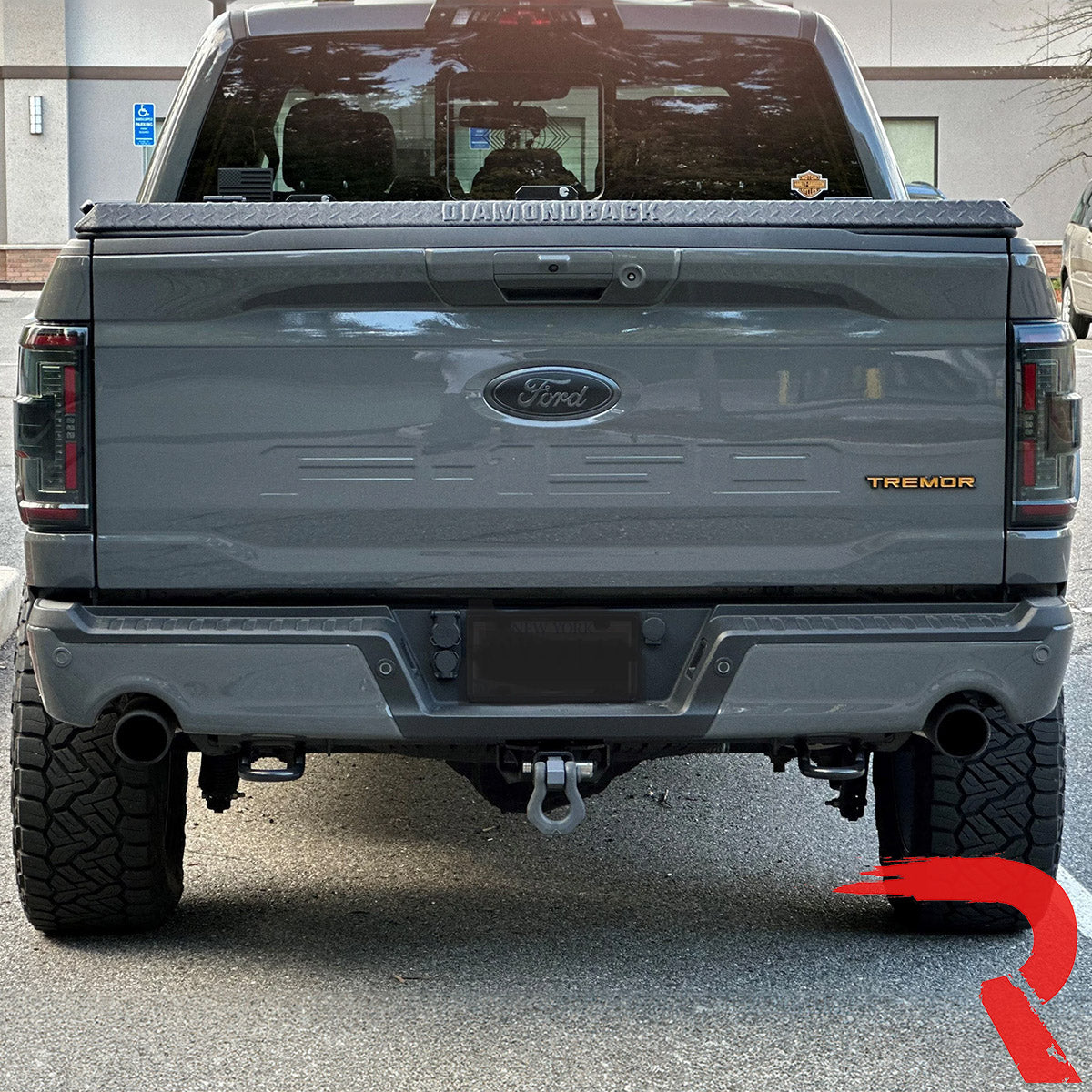 Ford F150 & RAPTOR 21-23 (Replaces OEM LED Style Tail Lights w/ Blind Spot Warning System) OLED TAIL LIGHTS - Smoked Lens - Image 5