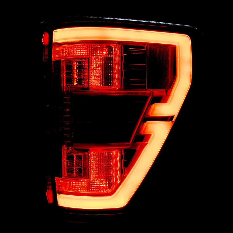 Ford F150 21-23 (Replaces OEM Halogen Style Tail Lights w/ Blind Spot Warning System) OLED TAIL LIGHTS - Clear Lens
