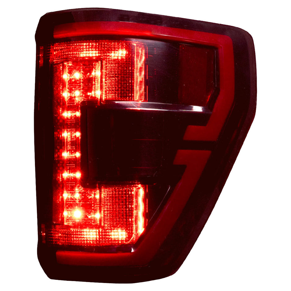 Ford F150 & RAPTOR 21-23 (Replaces OEM LED Style Tail Lights w/ Blind Spot Warning System OLED TAIL LIGHTS - Clear Lens - Image 4