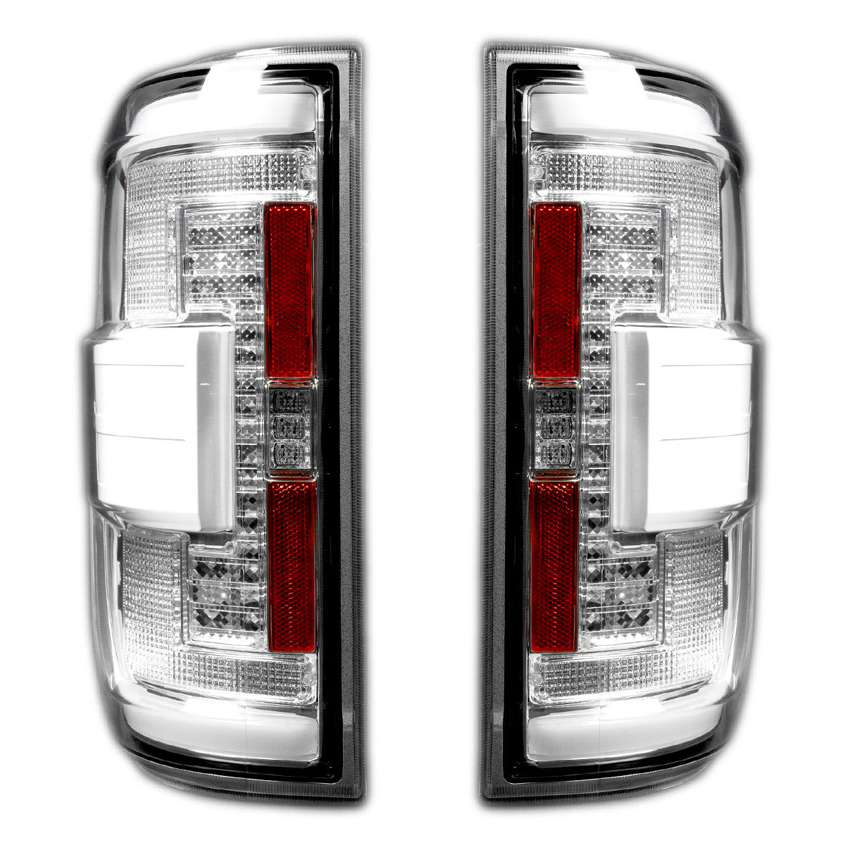 Ford F150 & RAPTOR 21-23 (Replaces OEM LED Style Tail Lights w/ Blind Spot Warning System OLED TAIL LIGHTS - Clear Lens - Image 5
