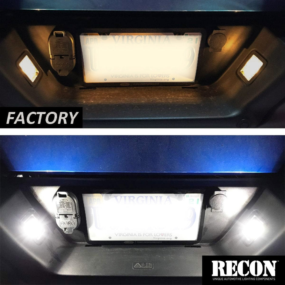 FORD 15-20 F-150 and 17-19 RAPTOR Ultra High Power 3-Watt White LED License Plate Illumination Kit - Image 5