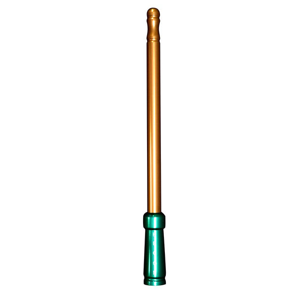 Aluminum 8" Antenna - Universal Fitment Fits All Makes & Models w/ OEM Factory Threaded Antenna - Orange & Green
