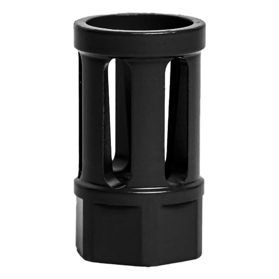 Interchangeable Bird Cage Design Rifle Barrel Antenna Tip Flash Hider - This interchangeable flash hider barrel tip fits RECON 10