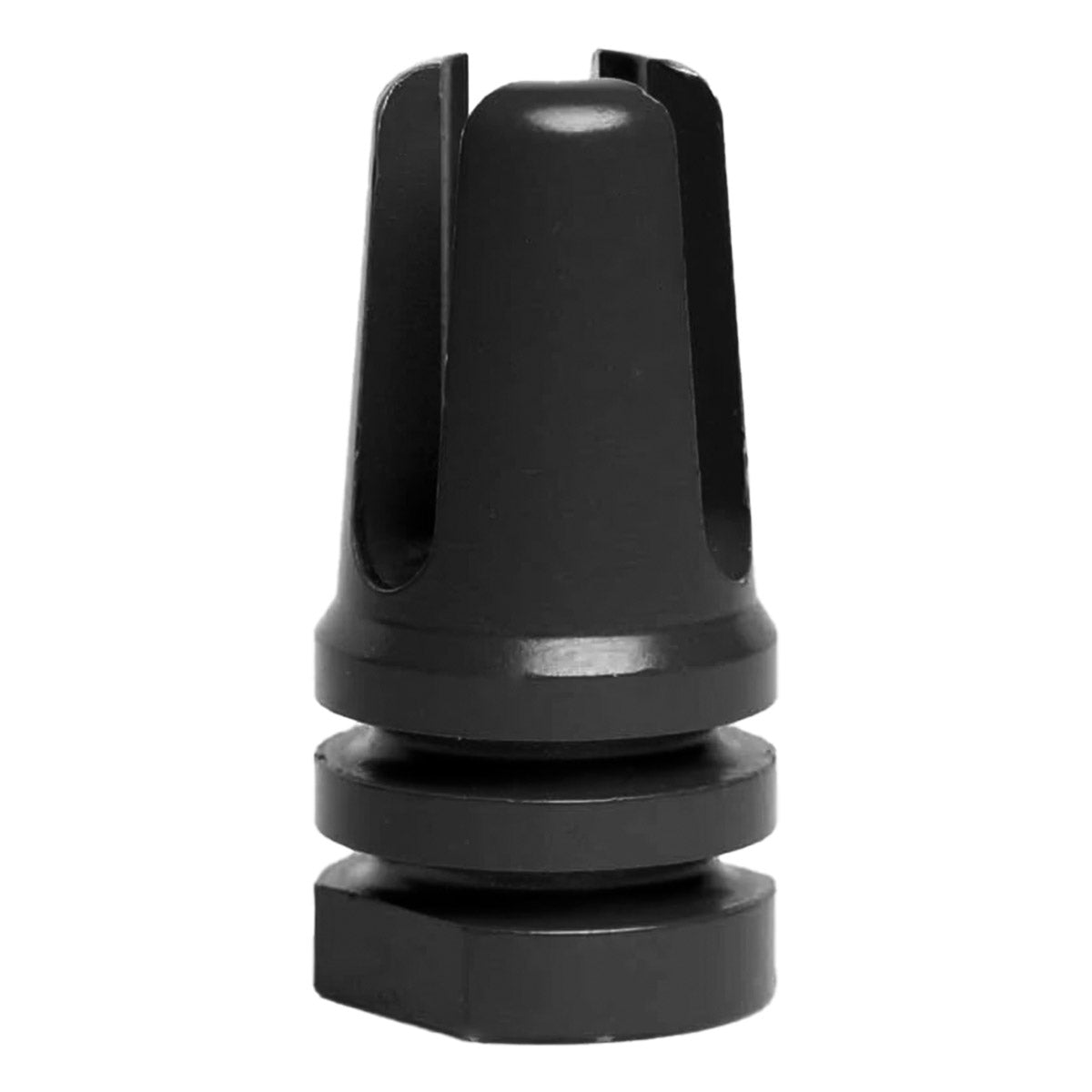 Interchangeable Classic 3-Pronged Design Rifle Barrel Antenna Tip Flash Hider - This interchangeable flash hider barrel tip fits RECON 10