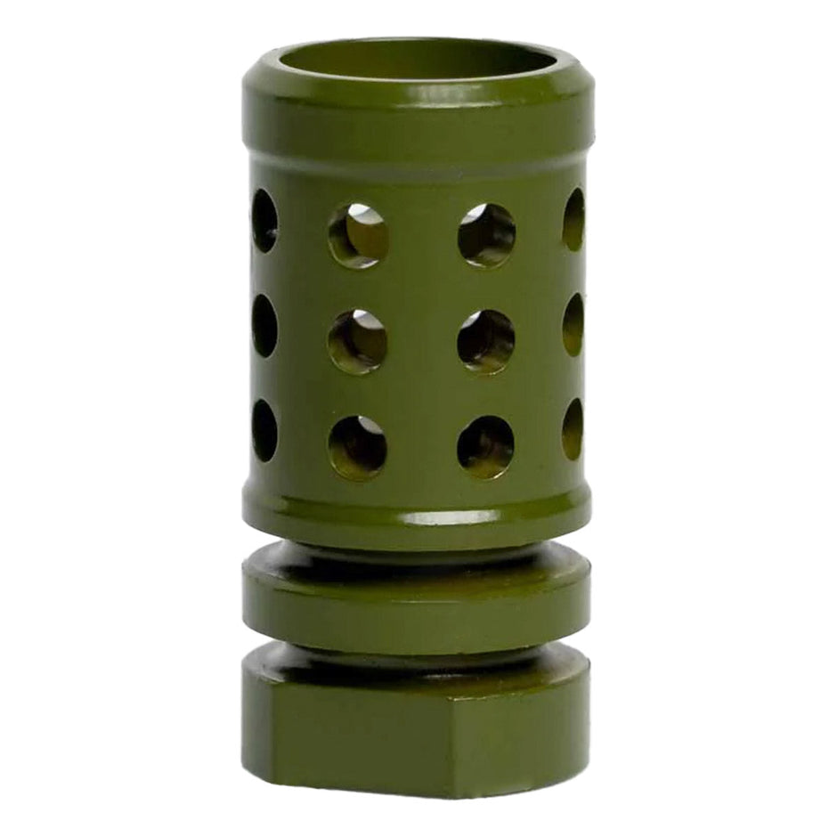 Interchangeable Perforated Hole Design Rifle Barrel Antenna Tip Flash Hider - This interchangeable flash hider barrel tip fits RECON 10