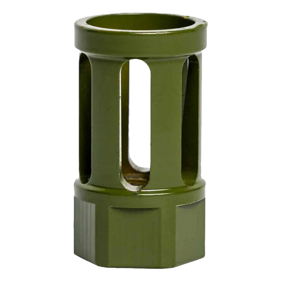 Interchangeable Bird Cage Design Rifle Barrel Antenna Tip Flash Hider - This interchangeable flash hider barrel tip fits RECON 10