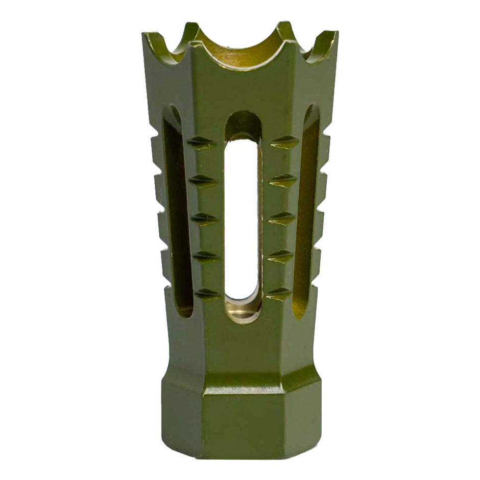 Interchangeable Flared & Spiked Door Breacher Design Rifle Barrel Antenna Tip Flash Hider - This interchangeable flash hider barrel tip fits RECON 10