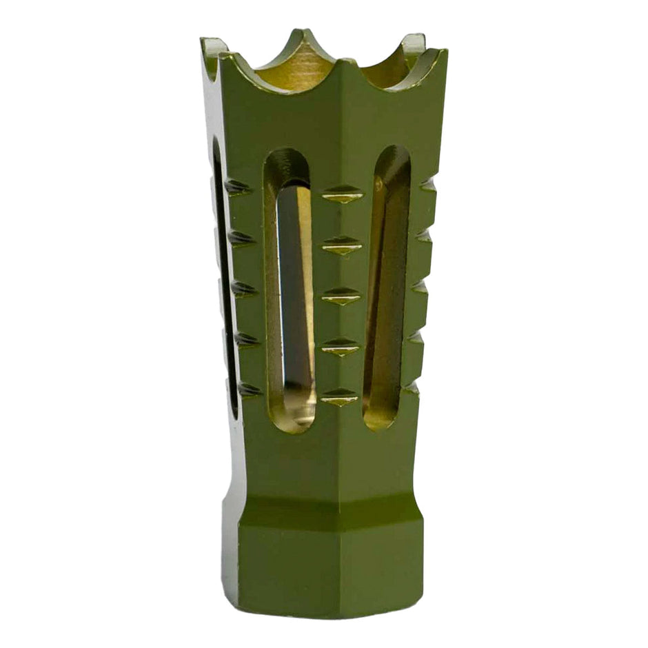 Interchangeable Flared & Spiked Door Breacher Design Rifle Barrel Antenna Tip Flash Hider - This interchangeable flash hider barrel tip fits RECON 10