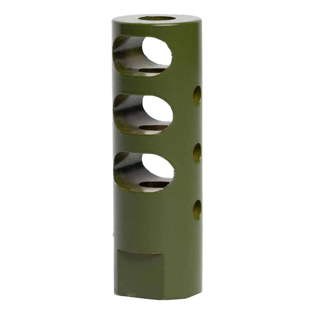 Interchangeable Suppressed Design Rifle Barrel Antenna Tip Flash Hider - This interchangeable flash hider barrel tip fits RECON 10" Rifle Barrel Antennas - OLIVE DRAB / ARMY GREEN