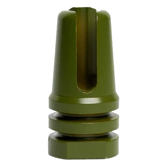 Interchangeable Classic 3-Pronged Design Rifle Barrel Antenna Tip Flash Hider - This interchangeable flash hider barrel tip fits RECON 10" Rifle Barrel Antennas - OLIVE DRAB / ARMY GREEN