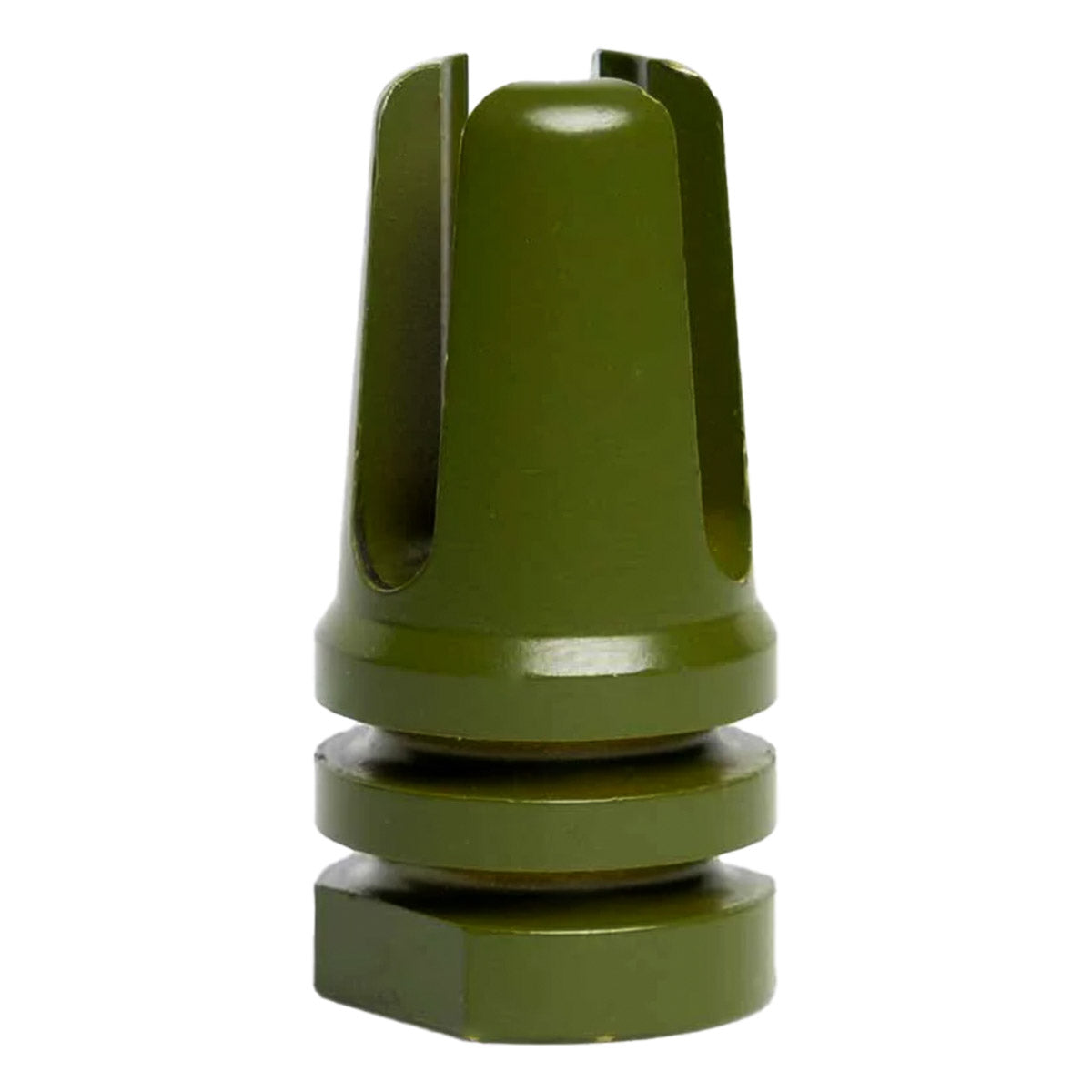 Interchangeable Classic 3-Pronged Design Rifle Barrel Antenna Tip Flash Hider - This interchangeable flash hider barrel tip fits RECON 10