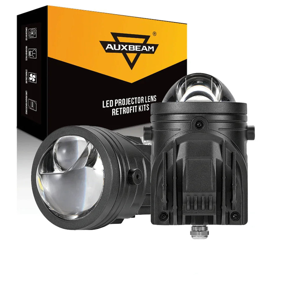 (2pcs/Set)2 Inch 80W Bi-LED Projector Lens Fog Light 6000K Hyperboloid Lens Fog Light With High Beam Auxiliary Beam For Toyota