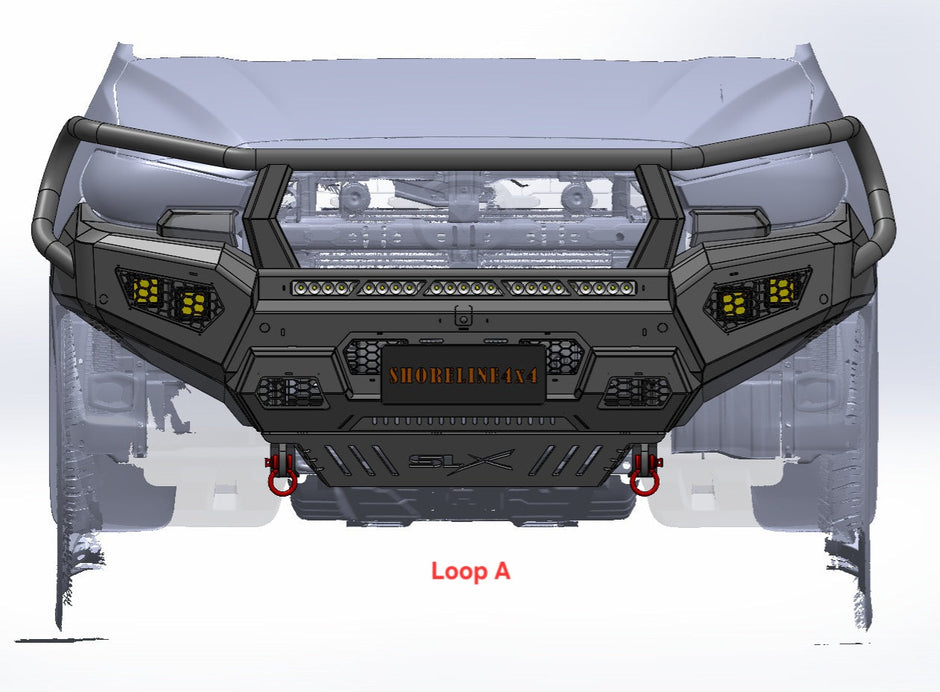 SLX Recon Bull Bar, Suitable For Mazda BT50 Face lift 2025 to current Triple loop