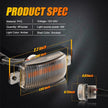 (5pcs/set) LED Front Grille Lights Raptor Style Amber Light Fit for Chevrolet Silverado 2500HD 2020-2021