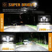 (4pcs/set) 4X6 Inch 55W Rectangular Hi-Lo Beam LED Headlight (H4 Plug)