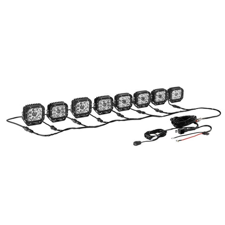 8-LED Pod Light Power Wiring Harness Kit with 2 PIN DT Plug