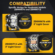 3 Inch LED Driving Light Black Cover Light Shield Cover