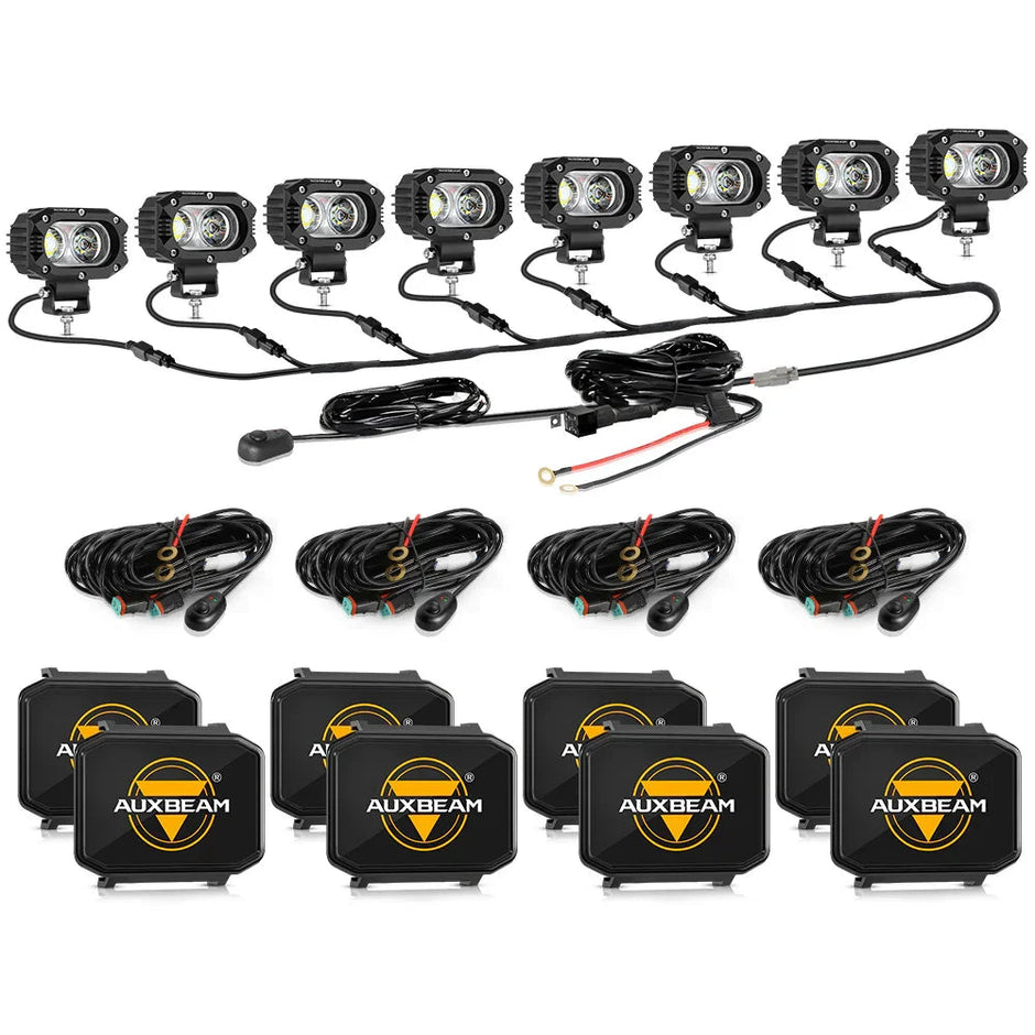 R4 Series | 4 Inch 60W Flood Beam LED Pods Light White Driving Light