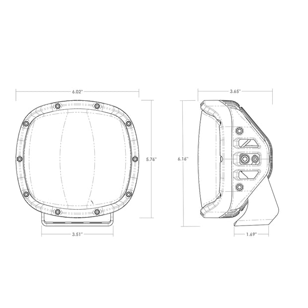 RIGID Adapt XP Extreme Powersports LED Light 3 Lighting Zones GPS Module Single