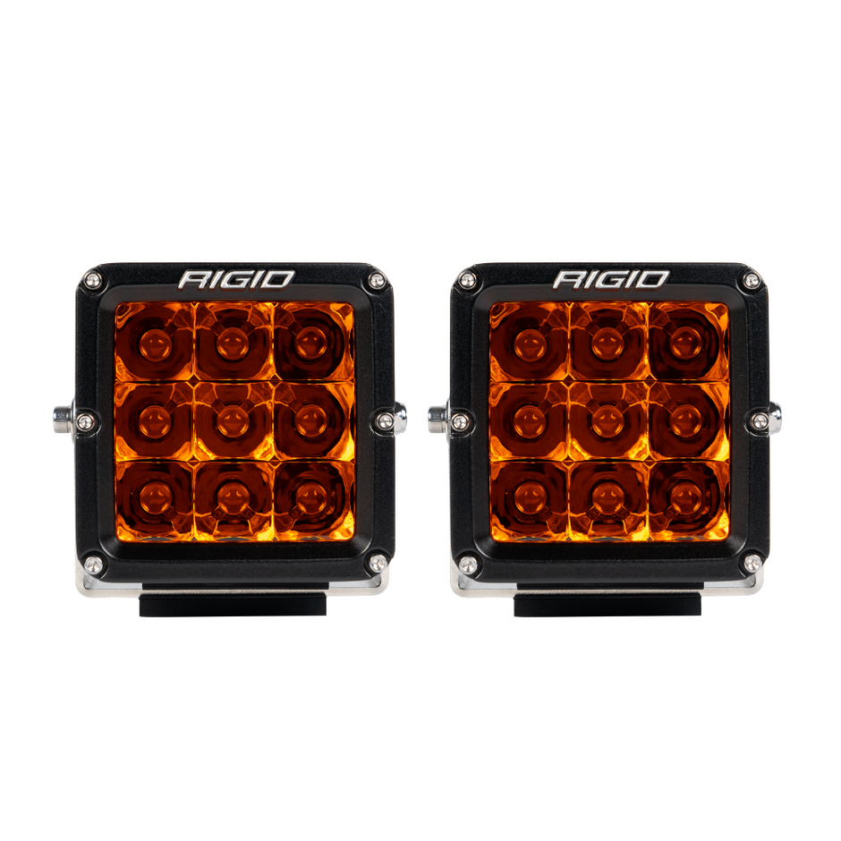 LED Light Pods D-XL Amber PRO Pair Surface Mount Brackets and Hardware Vibration Dampeners Wire Harness & Switch Rigid Industries - Image 2