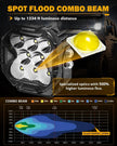 CUBE-Z Series 4 Inch LED Pod Lights Off Road Lights with White DRL & Amber Turn Signal Lights