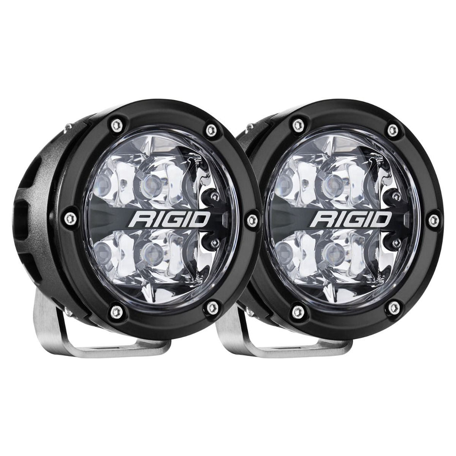 360-Series 4 Inch Off-Road Lamp Spot Beam RGBW Backlight Set of 2 Rigid Industries