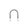 U-Bolt Round 0.375 Inch Diameter 2.75 Inch ID Width 3.5 Inch ID Length Incl. Nuts Skyjacker