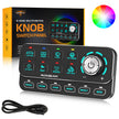 🆕KS-80 Knob RGB Switch Panel MAX 120A ,Light Dimming, Dynamic Chase, Four External Triggers, 4 Modes