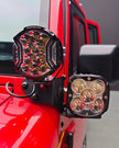 (2pcs/set) Dual A-Pillar Pods Light Mount Brackets for Jeep Wrangler JK 2007-2017