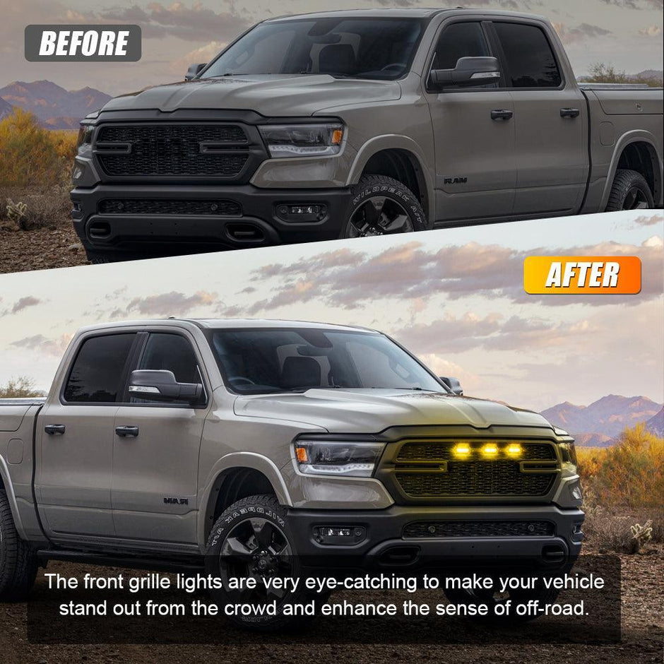 LED front grille lights for Dodge Ram