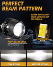 (2pcs/Set)2.5 Inch 80W 6000K Bi-LED Projector Lens Headlight S8 Series Non-Destructive Installation Projector Lens-S8 Basic