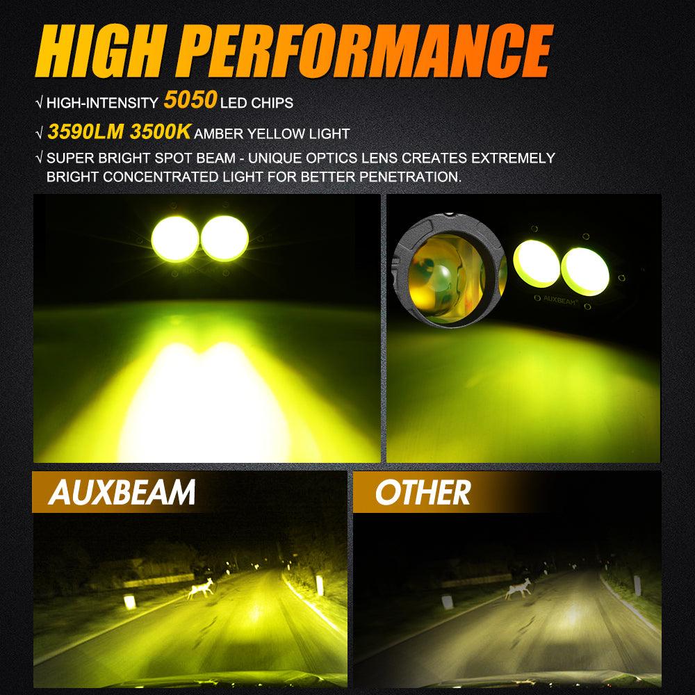 R4 Series | 4 Inch 60W LED Pods Amber Spot Driving Light