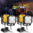 XP-ULTRA Series 3 Inch 80W 9600LM LED Pods Lights White&Amber