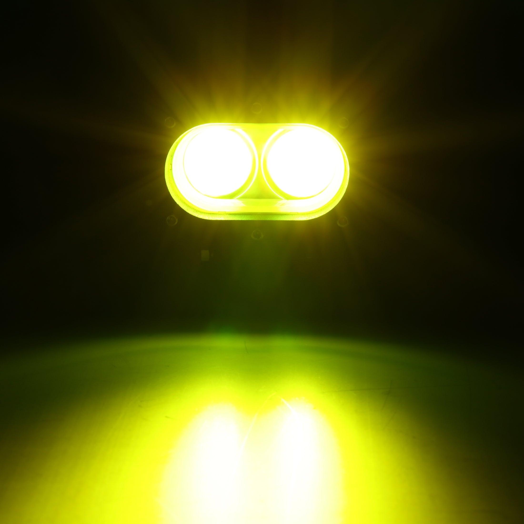 R4 Series | 4 Inch 60W LED Pods Light Flood Beam Amber Light