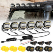 XP-ULTRA Series 5 Inch 174W LED Side Shooter Pod Lights with White DRL&Amber Turn Signal Light