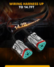 6-LED Pod Light Power Wiring Harness Kit with 3 PIN DT Plug